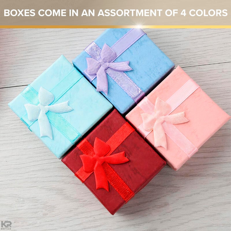 KETAR 24Pcs Small Gift Boxes for Jewelry - Wedding Ring Case for Wedding Rings Party Favor Jewelry Gift Box for Jewelry Organizer Ring Box Cardboard Jewelry Display Small Box for Gift Wedding Favor - Image 5